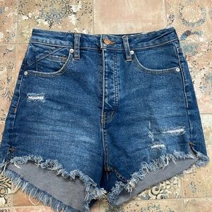 Free People CRVY jean shorts 27